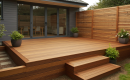 une terrasse en bois