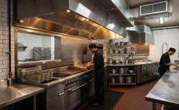 Aménagement de cuisine professionnelle