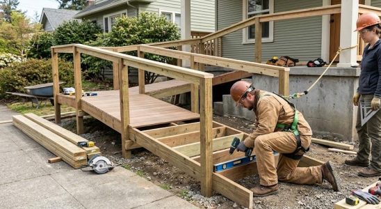 Fabriquer sa rampe d'accès en bois