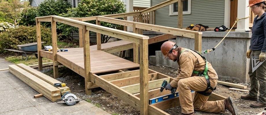 Fabriquer sa rampe d'accès en bois