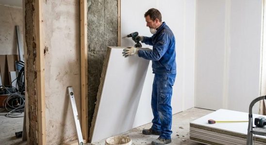 Isoler ses murs par l'intérieur avec du placoplâtre doublé de laine de roche